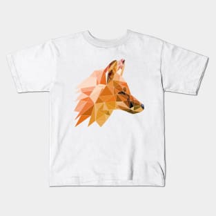 Low Poly Fox Kids T-Shirt